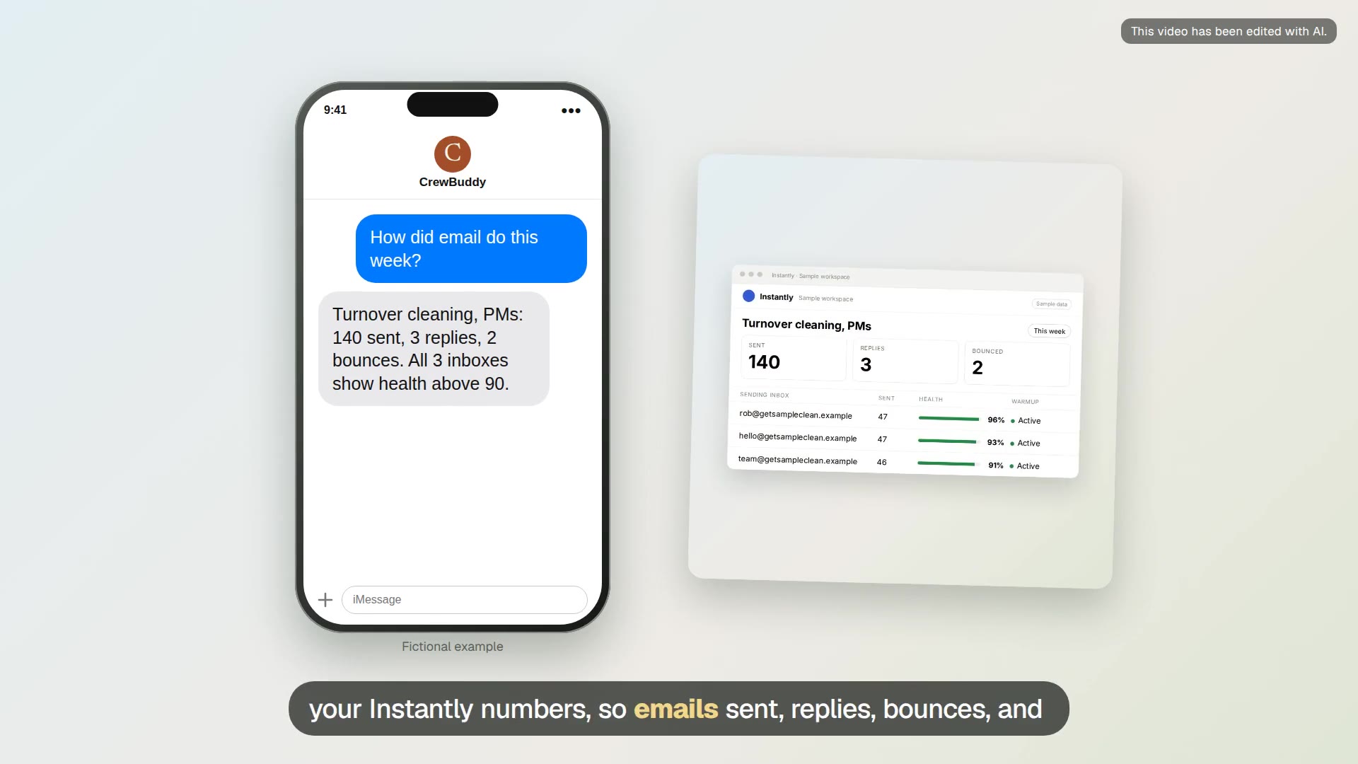 Weekly cold email results video